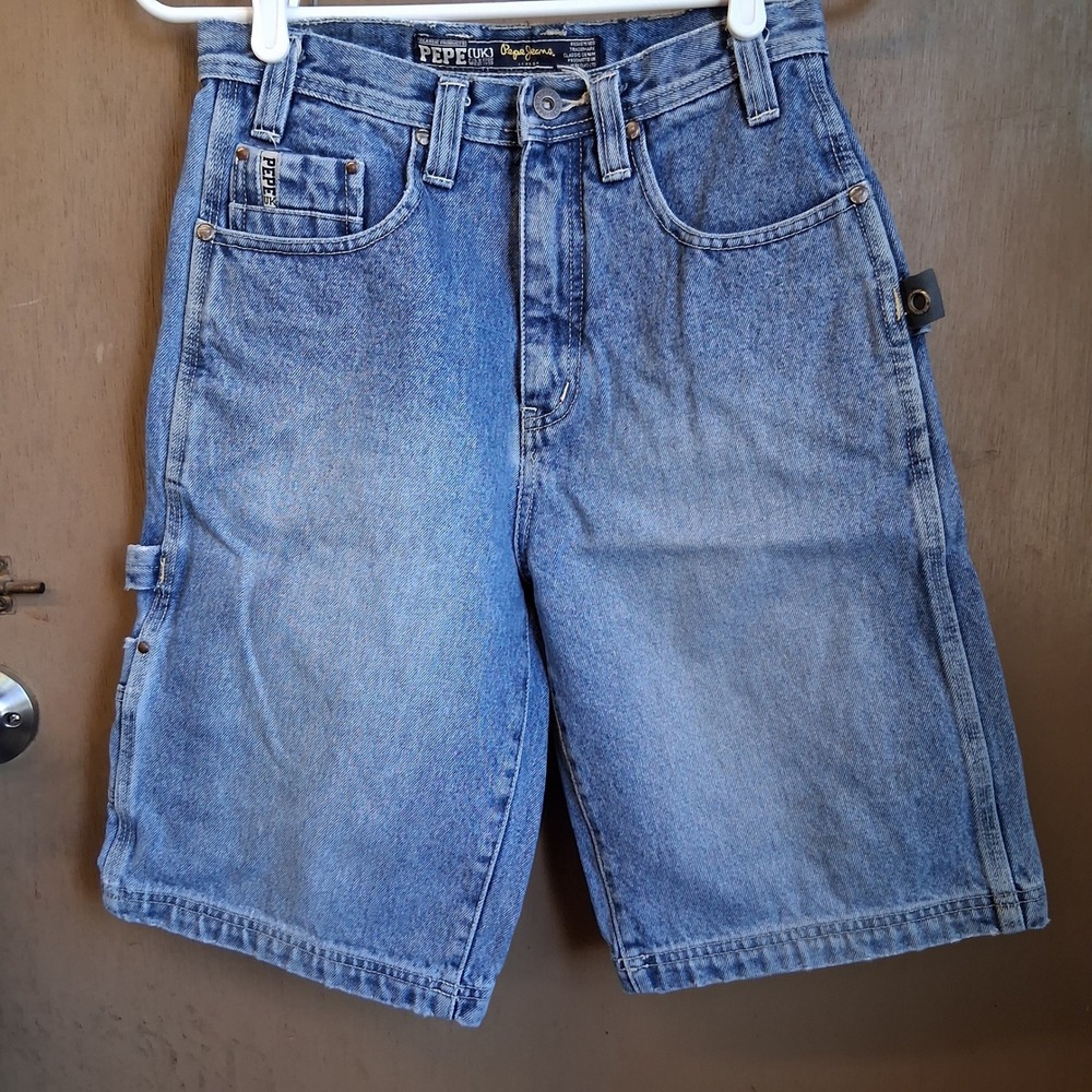 Vintage Pepe Jeans Cargo‎ Jorts Boys Sz 12 EUC